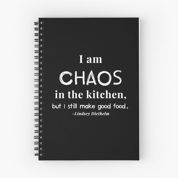 Item preview, Copy of  "I am Chaos in the kitchen" White on Black designed and sold by LinDArtist.