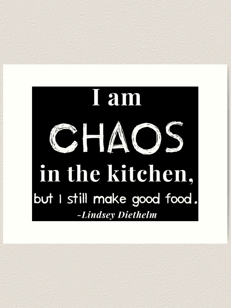 I am Chaos in the kitchen graphic Essential T-Shirt for Sale by  LinDArtist