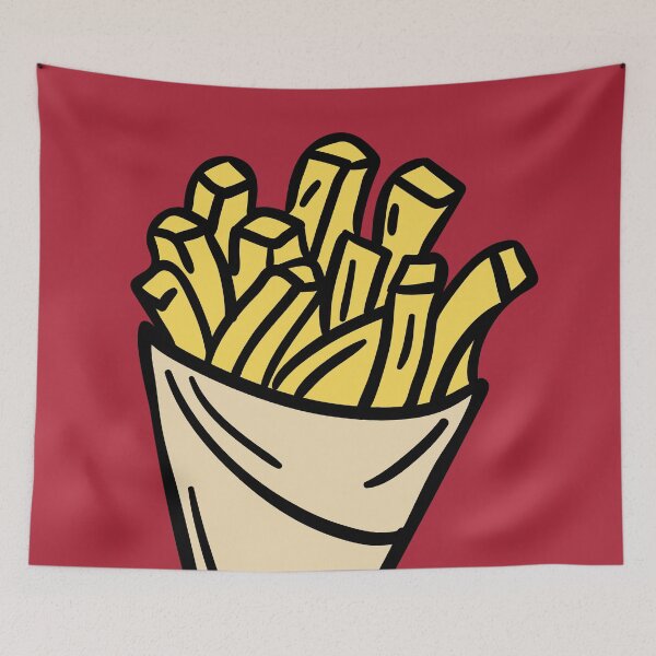 Aperçu de l'œuvre Dessin Frites | Frites | Frites belges créée et vendue par SLAG-Creative.