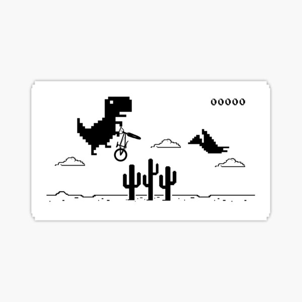 OFFLINE DINO GAME I SHOULD HAVE STAYED ONLINE | Sticker