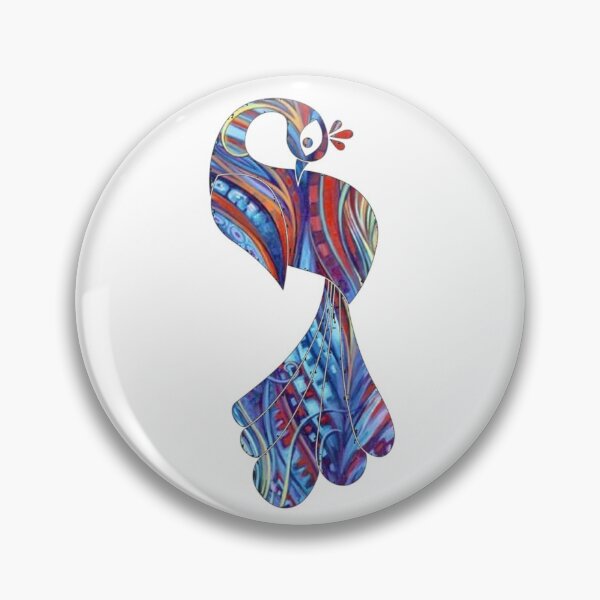 Item preview, Peacock in Blue designed and sold by designbyjodyb.