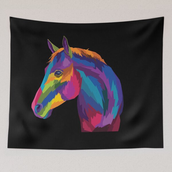 Item preview, Colorful Horse Pop Artwork designed and sold by mouad naouiri.