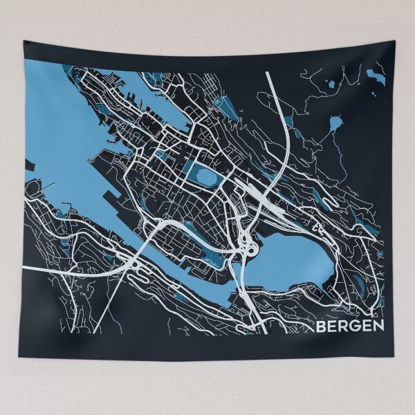 Item preview, Streets of Bergen designed and sold by ZionicArt.
