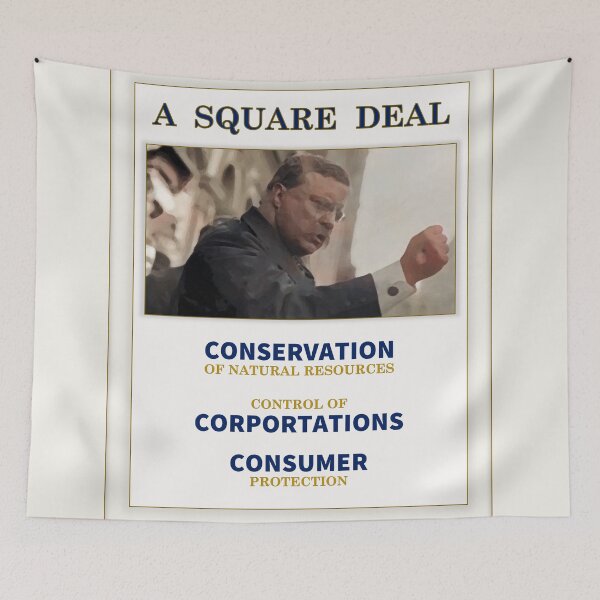 Item preview, Theodore "Teddy" Roosevelt Rough Rider Square Deal designed and sold by alfshumway.