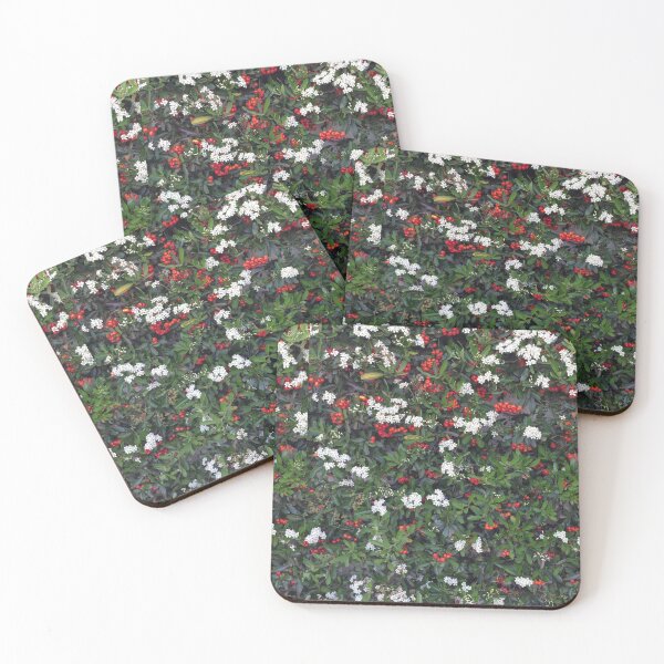 Item preview, Beautiful and happy flowers and berries on a wall designed and sold by Pelikancrazy.