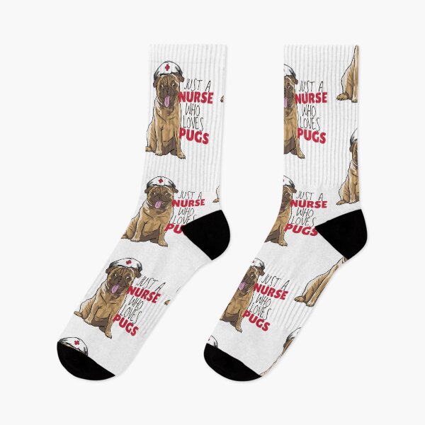Item preview, Solo una enfermera que ama a los pugs. designed and sold by Piztees.