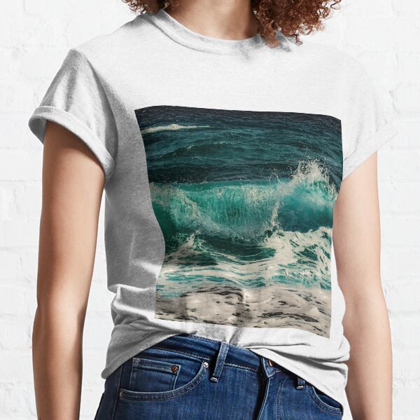 Blue Ocean Summer Beach Waves Classic T-Shirt