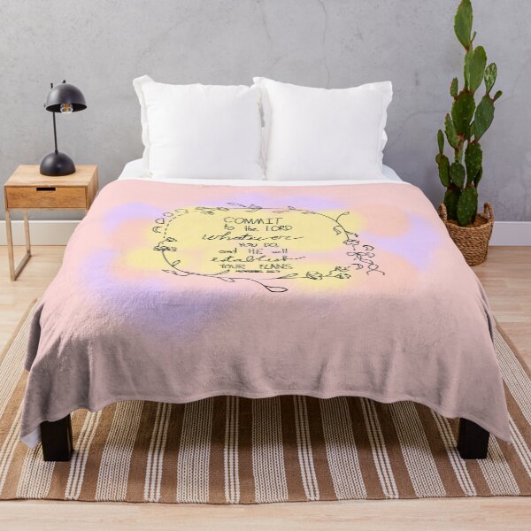 Item preview, "Proverbs 16:3" Bible Verse Art designed and sold by Evie Nevada.