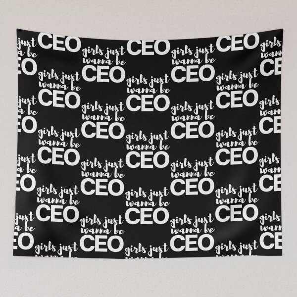 Item preview, Girls Just Wanna Be CEO - Typography Design designed and sold by Valuential.