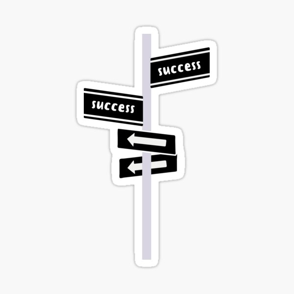 Road to Success Sticker