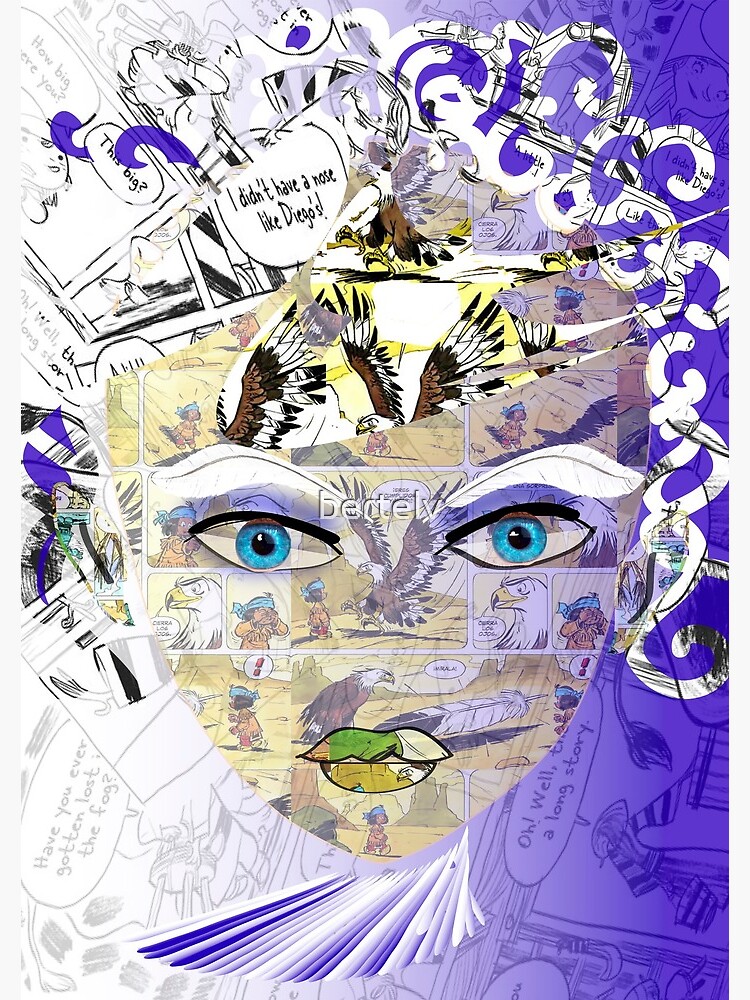Imagen 3 de 3, Cuaderno de espiral con la obra Azul comic, diseñada y vendida por bertelv.