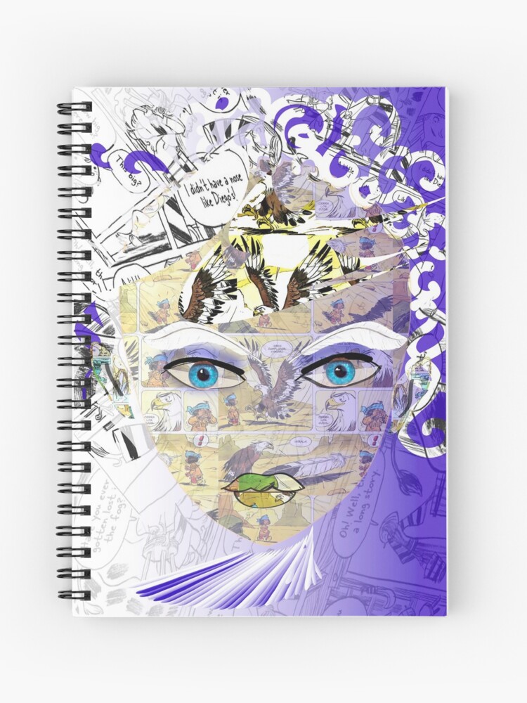 Imagen 1 de 3, Cuaderno de espiral con la obra Azul comic, diseñada y vendida por bertelv.