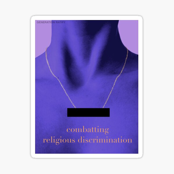 COMBATTING RELIGIOUS DISCRIMINATION Sticker