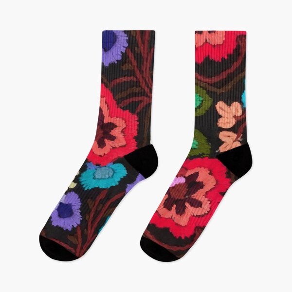 Item preview, Balkan handstitched flower patten designed and sold by sidekickfun.