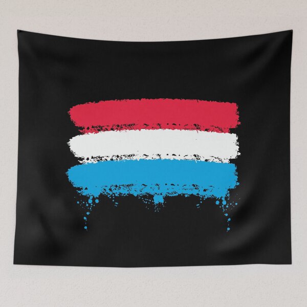 Item preview, Luxembourg flag spraypaint designed and sold by raosnop.