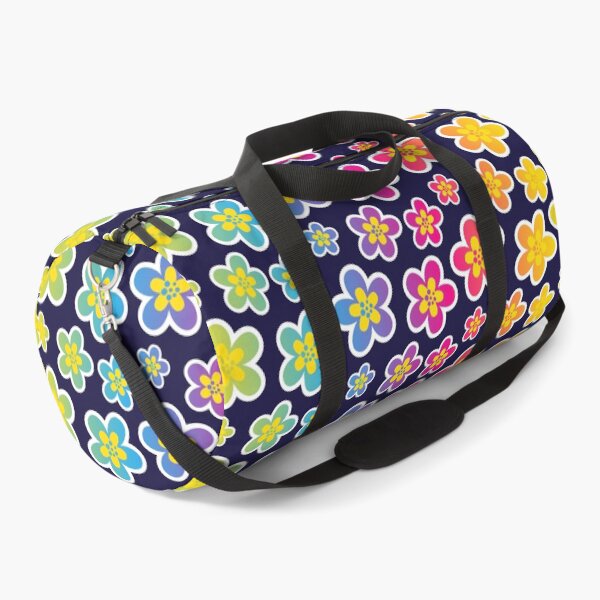 Item preview, Rainbow flower all over repeat print designed and sold by TheArtDesk.