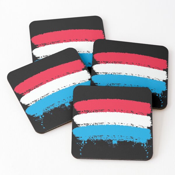 Item preview, Luxembourg flag spraypaint designed and sold by raosnop.