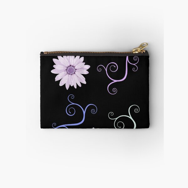 Aperçu de l'œuvre Motif floral sur fond noir créée et vendue par Gerda Auterith.