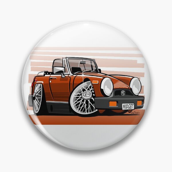 Item preview, MG Midget 1500 US spec caricature brown designed and sold by car2oonz.