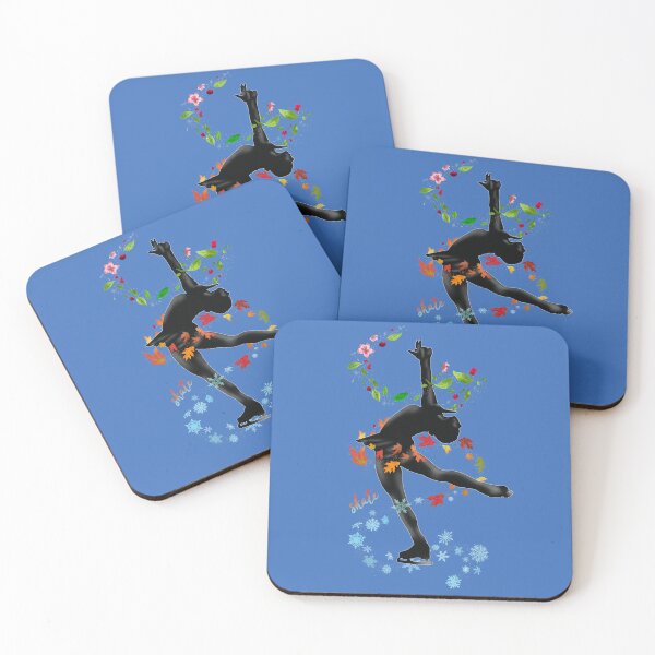 Item preview, Skate Ice Figure Skating Four Seasons | Women Girls Teens Kids Workout Gear & Gifts designed and sold by KirstyNadineArt.