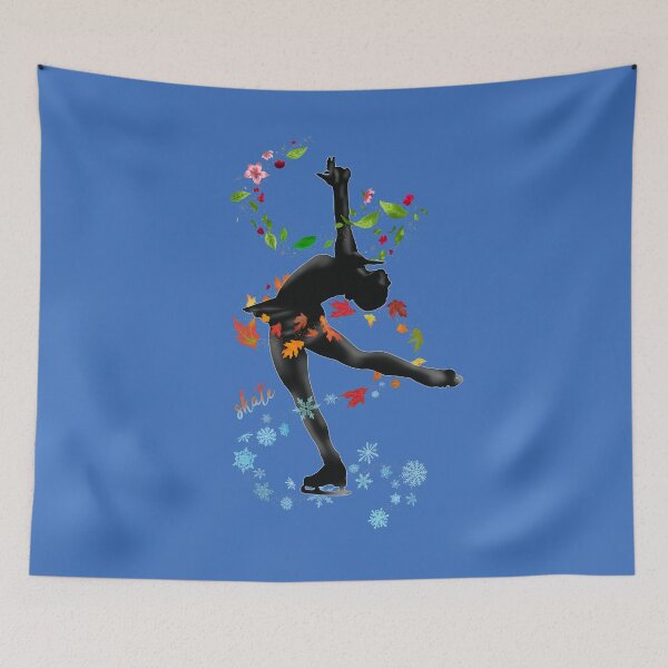 Item preview, Skate Ice Figure Skating Four Seasons | Women Girls Teens Kids Workout Gear & Gifts designed and sold by KirstyNadineArt.