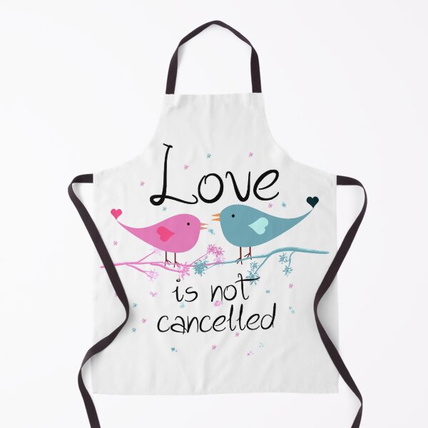 Item preview, Love is Not Cancelled, Two Love Birds, Love Is Not Canceled, Blue and Pink designed and sold by Cute Designs Shop.