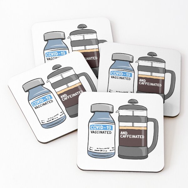Item preview, Vaccinated and Caffeinated designed and sold by Jared Hart.