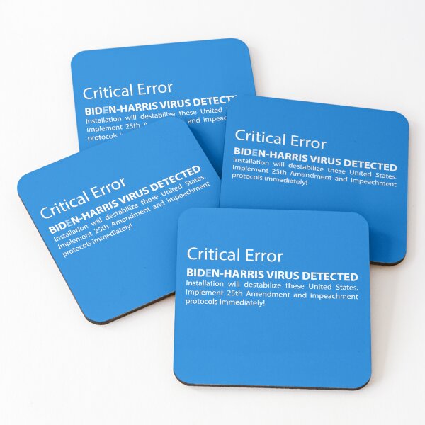 Item preview, Biden Harris Virus Critical Error  designed and sold by PEHardy-Designs.