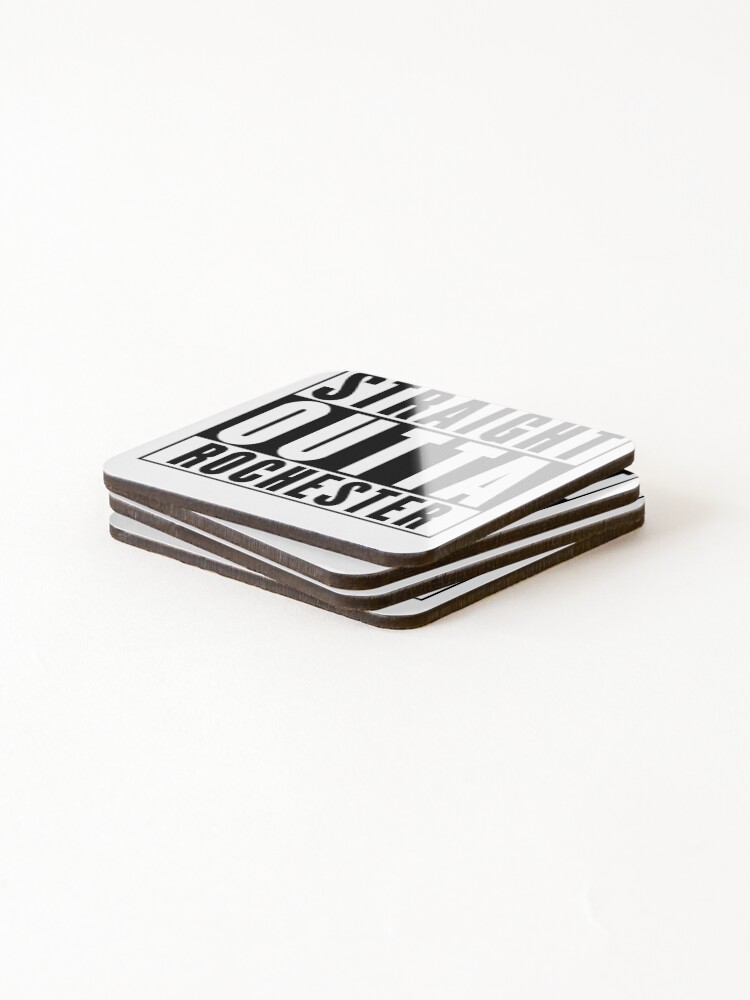 Thumbnail 4 of 5, Coasters (Set of 4), Straight Outta Rochester designed and sold by RandomStuffShop.