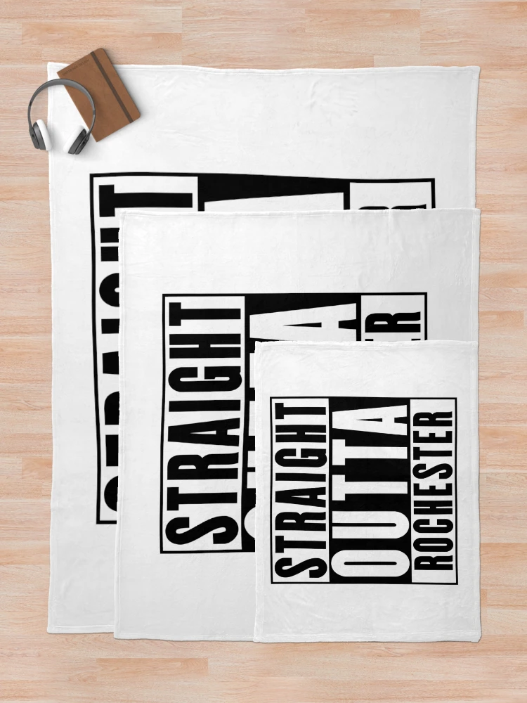 Thumbnail 5 of 6, Throw Blanket, Straight Outta Rochester designed and sold by RandomStuffShop.