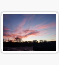Welsh sunrise landscape Sticker
