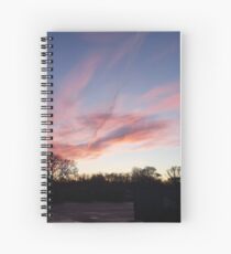 Welsh sunrise landscape Spiral Notebook