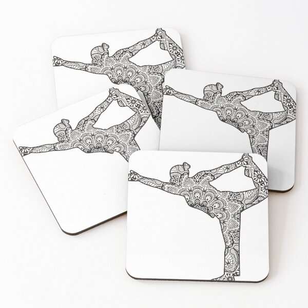 Item preview,   Yoga asana yoga position in mandala style designed and sold by bernd49.