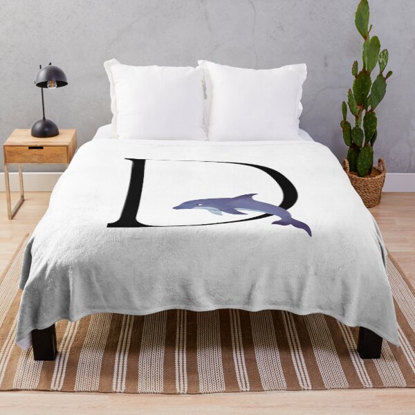 Item preview, D Monogram animal alphabet / Letter D - Dolphin designed and sold by sopivan.