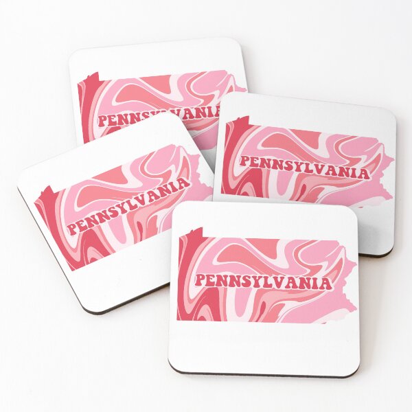 Item preview, Pink Marble Pennsylvania State designed and sold by Sabrina Byrd.