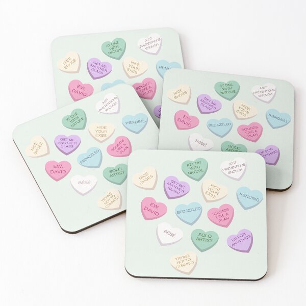 Item preview, Corazones de caramelo de Schitt's Creek designed and sold by Emily Bickell.