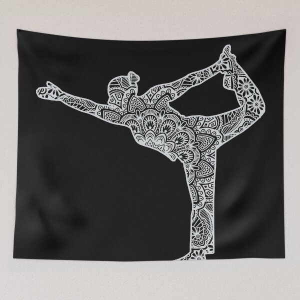 Item preview, Yoga asana yoga position in mandala style designed and sold by bernd49.