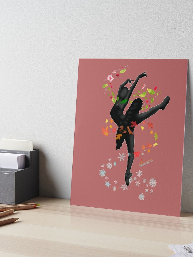 Pink ballerina, Ballet Dancer Watercolor painting, red ballet girl