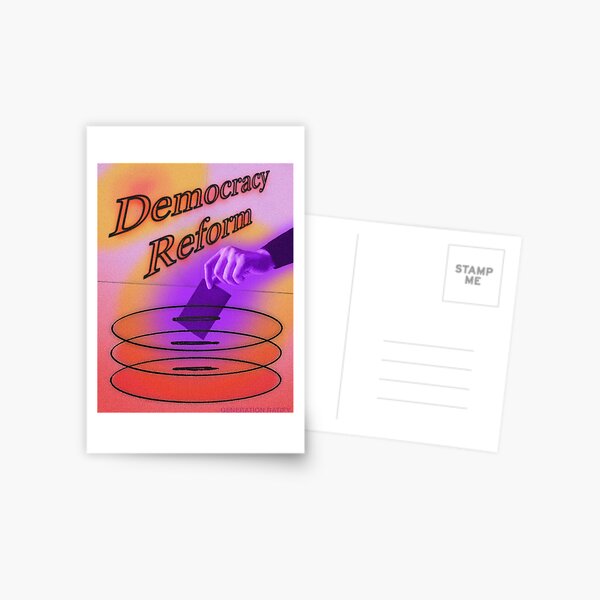 DEMOCRACY REFORM Postcard