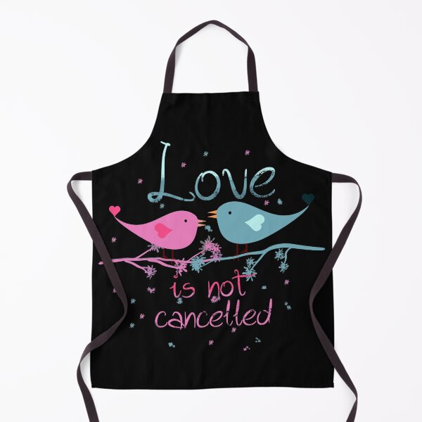 Item preview, Not Cancelled, Two Love Birds, Love Is Not Canceled, Blue and Pink designed and sold by Cute Designs Shop.