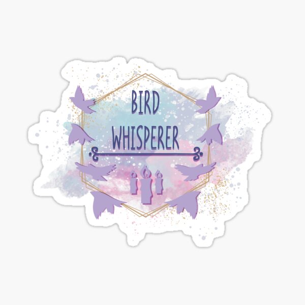 Bird Whisperer Sky Sticker