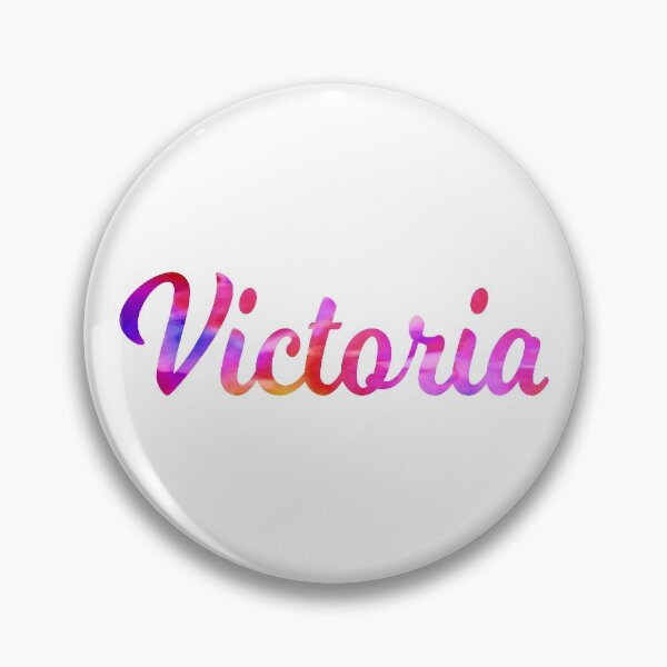 Item preview, Victoria girls name multi-color fun design designed and sold by ComicKitsch.