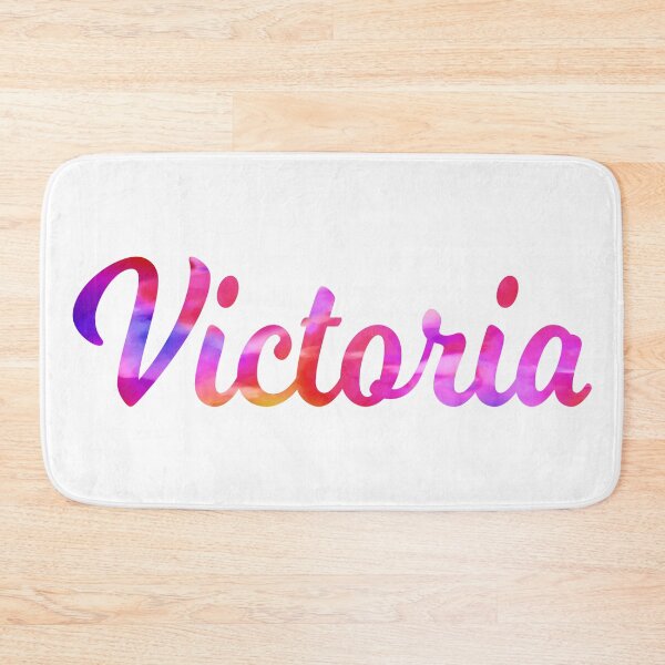 Item preview, Victoria girls name multi-color fun design designed and sold by ComicKitsch.