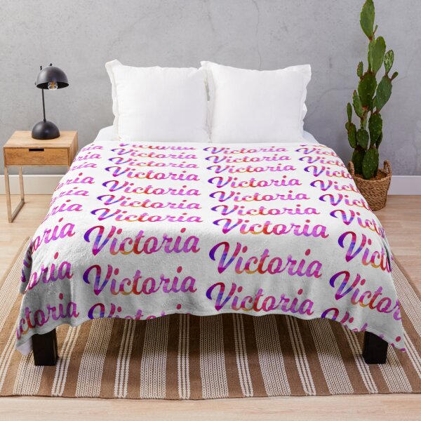 Item preview, Victoria girls name multi-color fun design designed and sold by ComicKitsch.