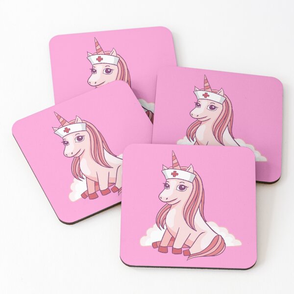 Item preview, Unicornio Enfermera Kawaii designed and sold by Piztees.
