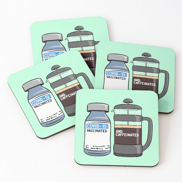 Item preview, Vaccinated and Caffeinated designed and sold by Jared Hart.