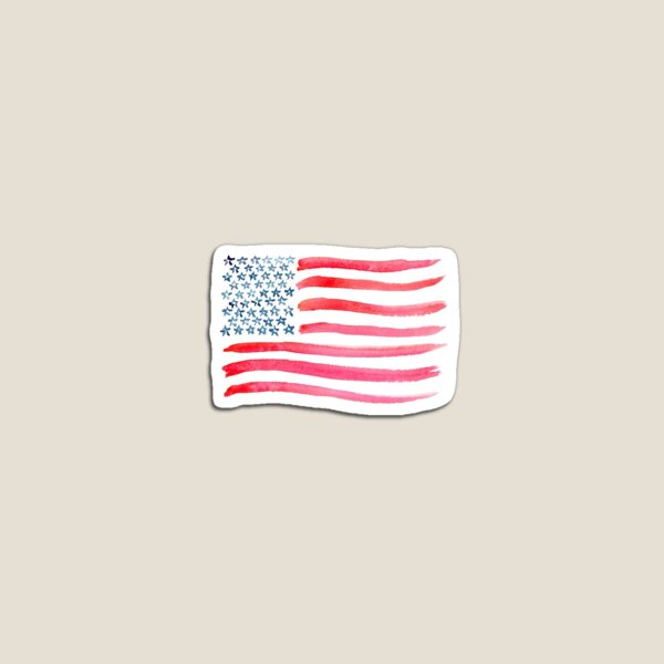 American Flag Watercolor Magnet