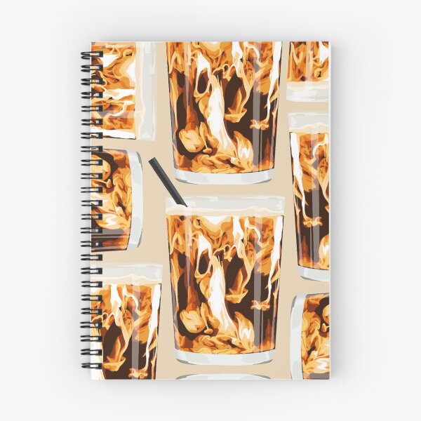 Item preview, Iced Coffee Pattern designed and sold by Cady Creates.