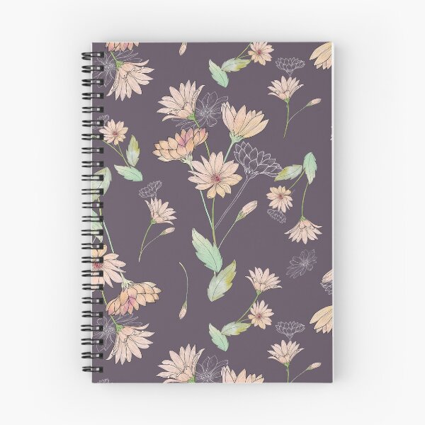 Item preview, Pastels Petals on deep plum designed and sold by Marlagill.