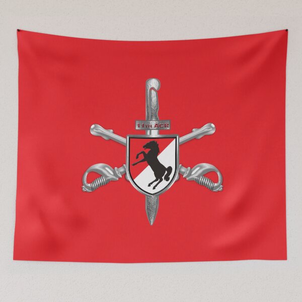 Item preview,  11th Armored Cavalry Regiment “Black Horse” Crossed Sabers designed and sold by SoldierAlways.